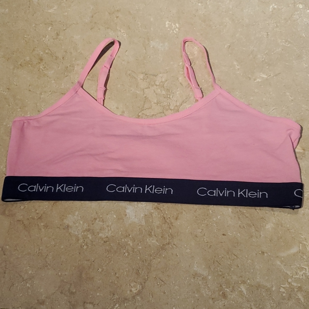 Calvin Klein Girls Pink Bralette. L. 10/ 12